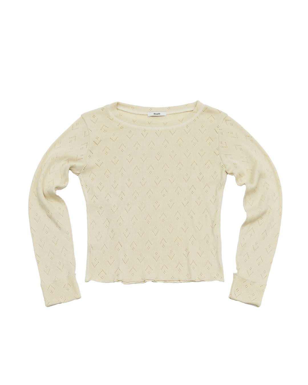 Punching Knit (CREAM) WOMENS