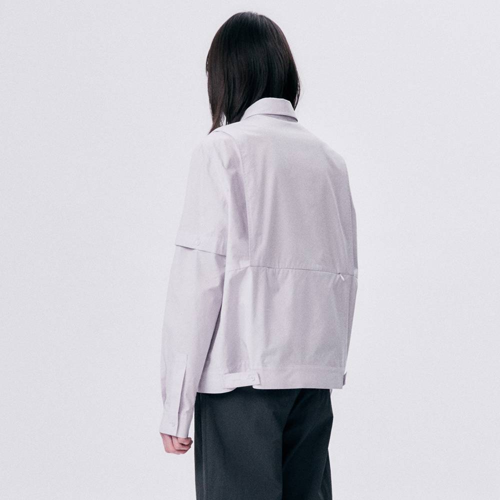 SHIRT JACKET / PALE PURPLE - HALOMINIUM  할로미늄 - CAVA LIFE