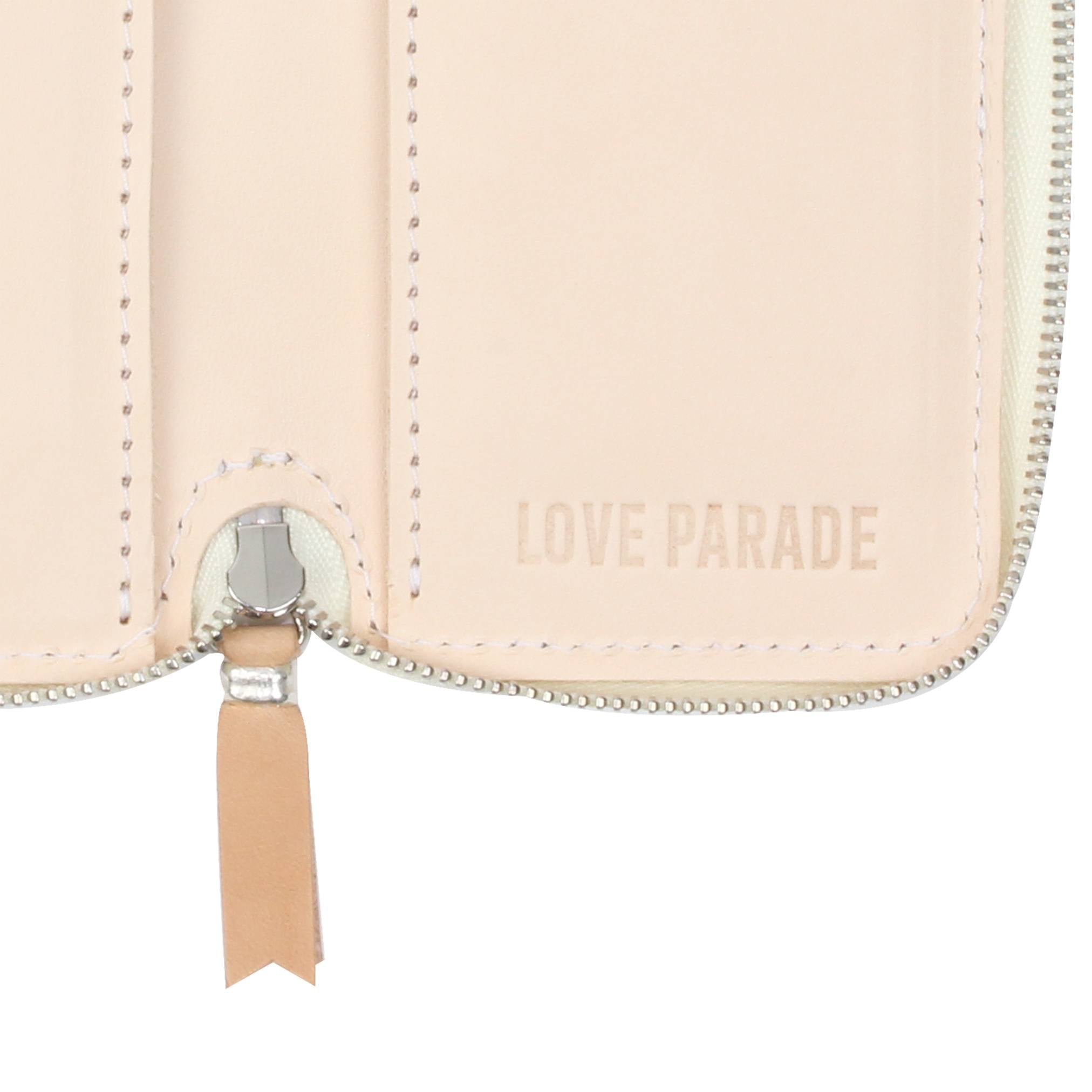 STUD WALLET(Unborn Calf-skin) - Black and White