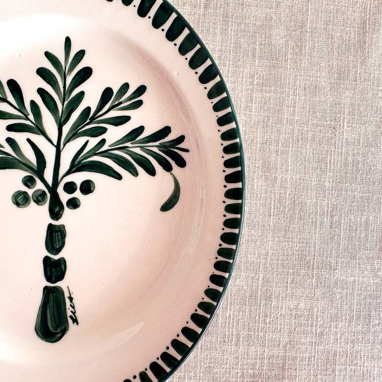PALM TREE OVAL PLATE - SMALL - BOHOLICA 보호리카 - CAVA LIFE