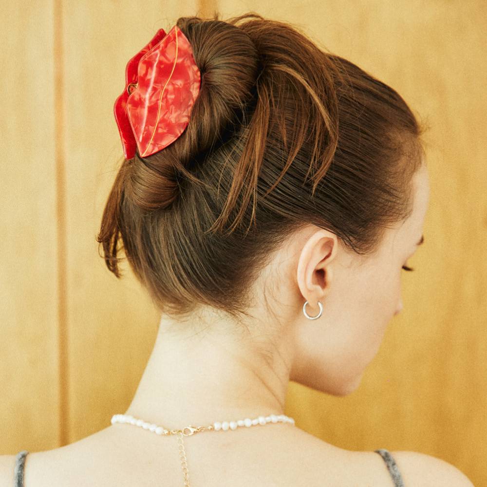 빨간 입술 헤어집게핀 - COUCOU SUZETTE