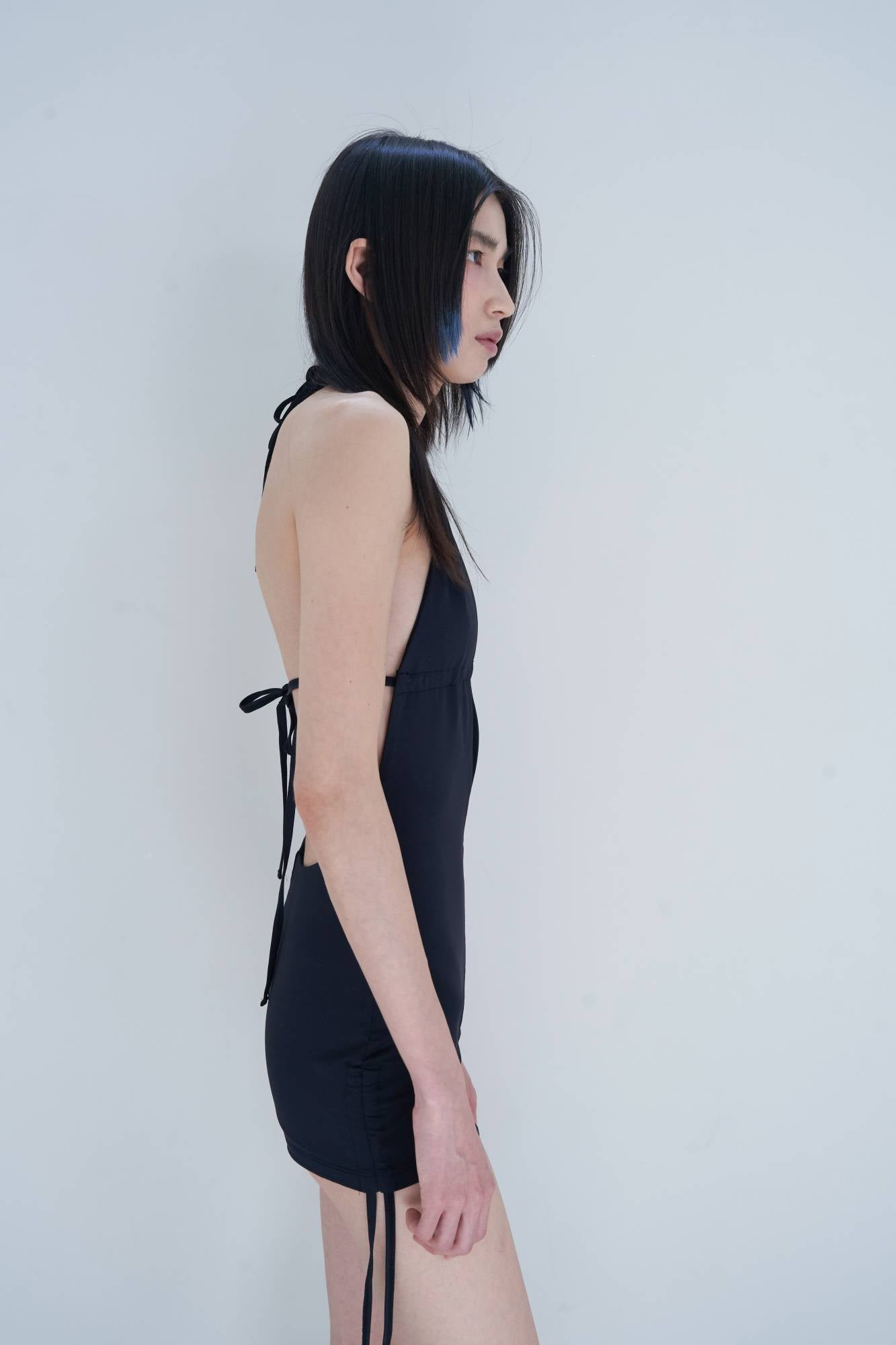 Deep V Cut Romper Swimsuit_Black - Dohyo 도효 - CAVA LIFE