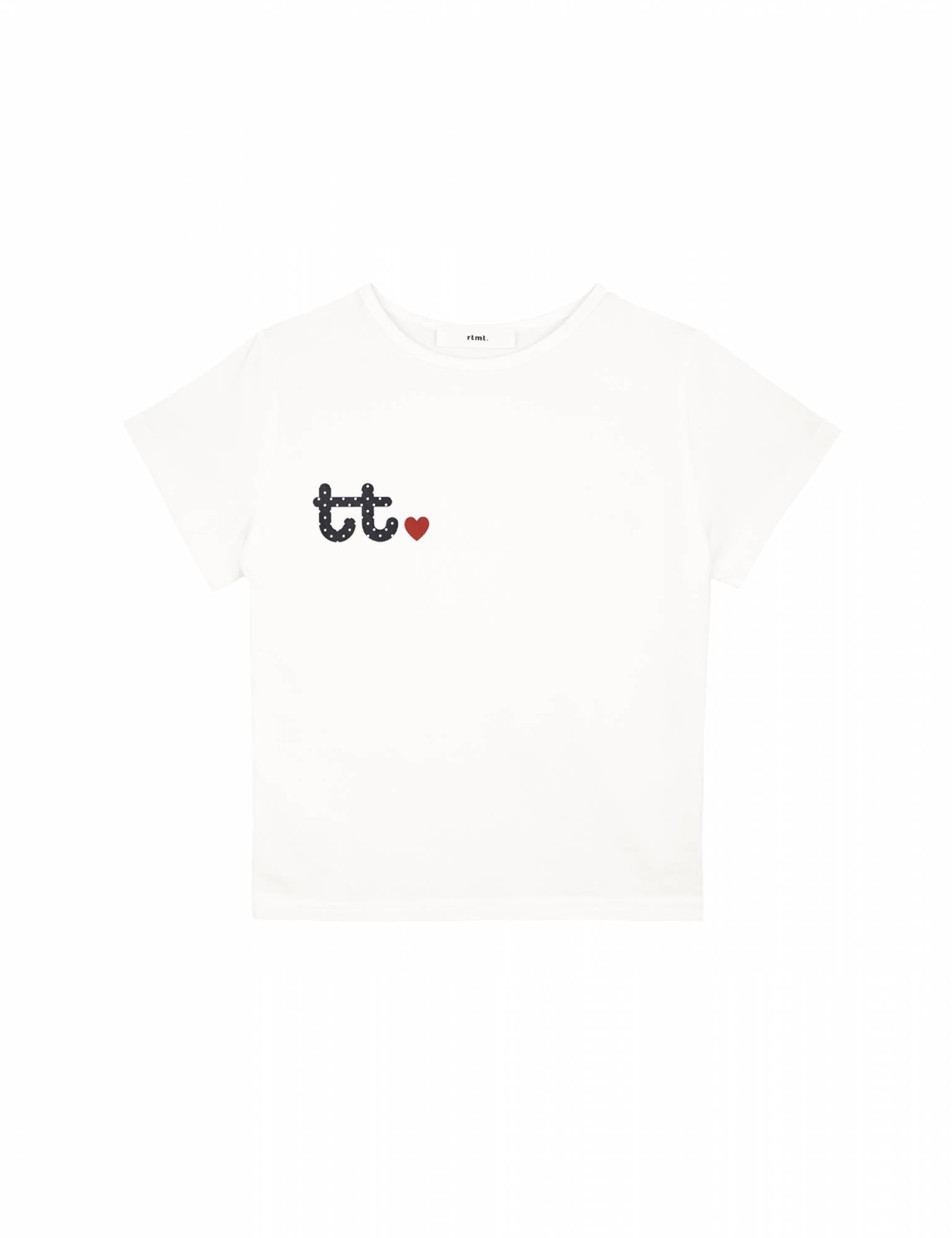 TT LOGO CROP T-SHIRTS [WHITE]