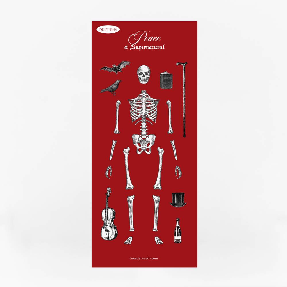 PEACE & SUPERNATURAL - BONES (씰스티커)