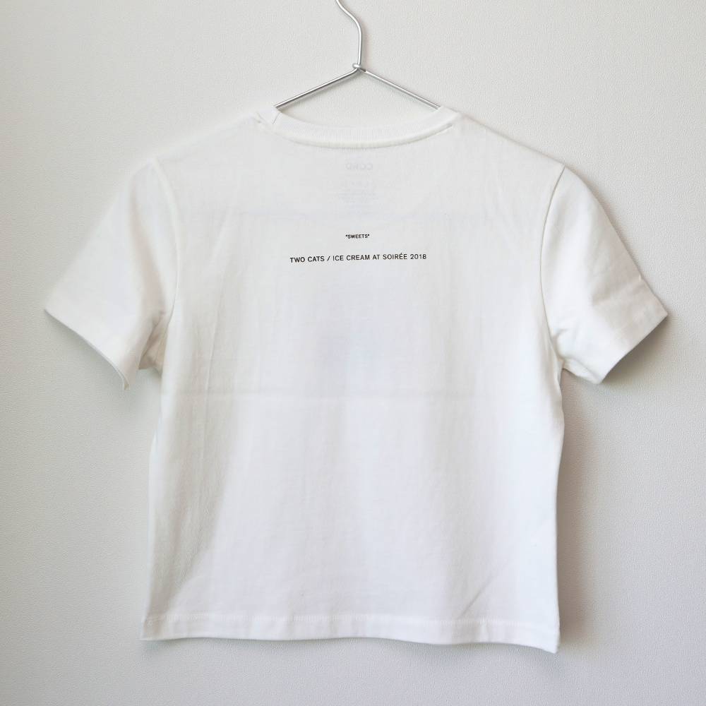 TWO CATS / ICE CREAM GIRL'S T-SHIRT