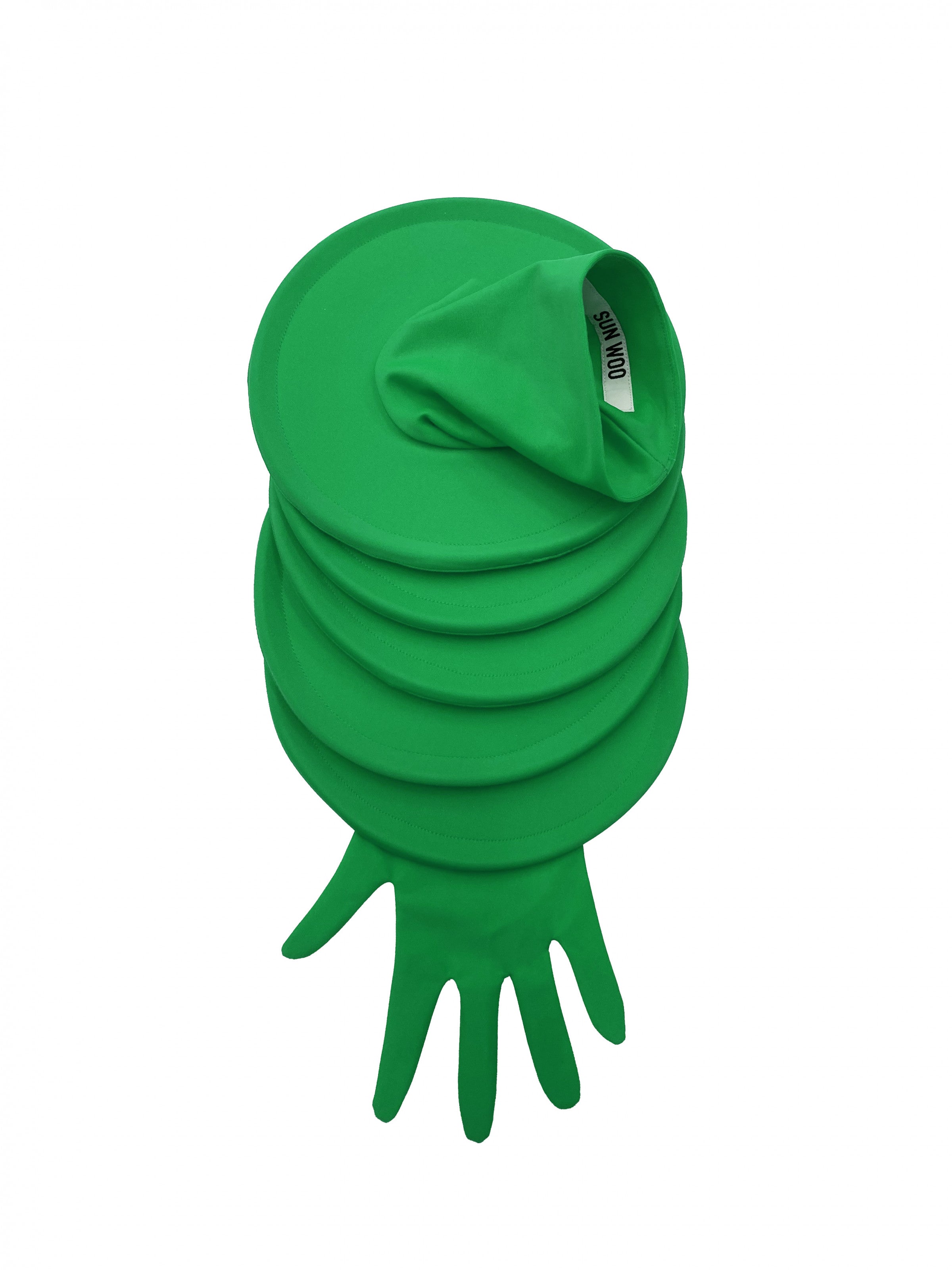 DISCS GLOVE in spinach green *Rainbow edition* - SUN WOO 선우 - CAVA LIFE