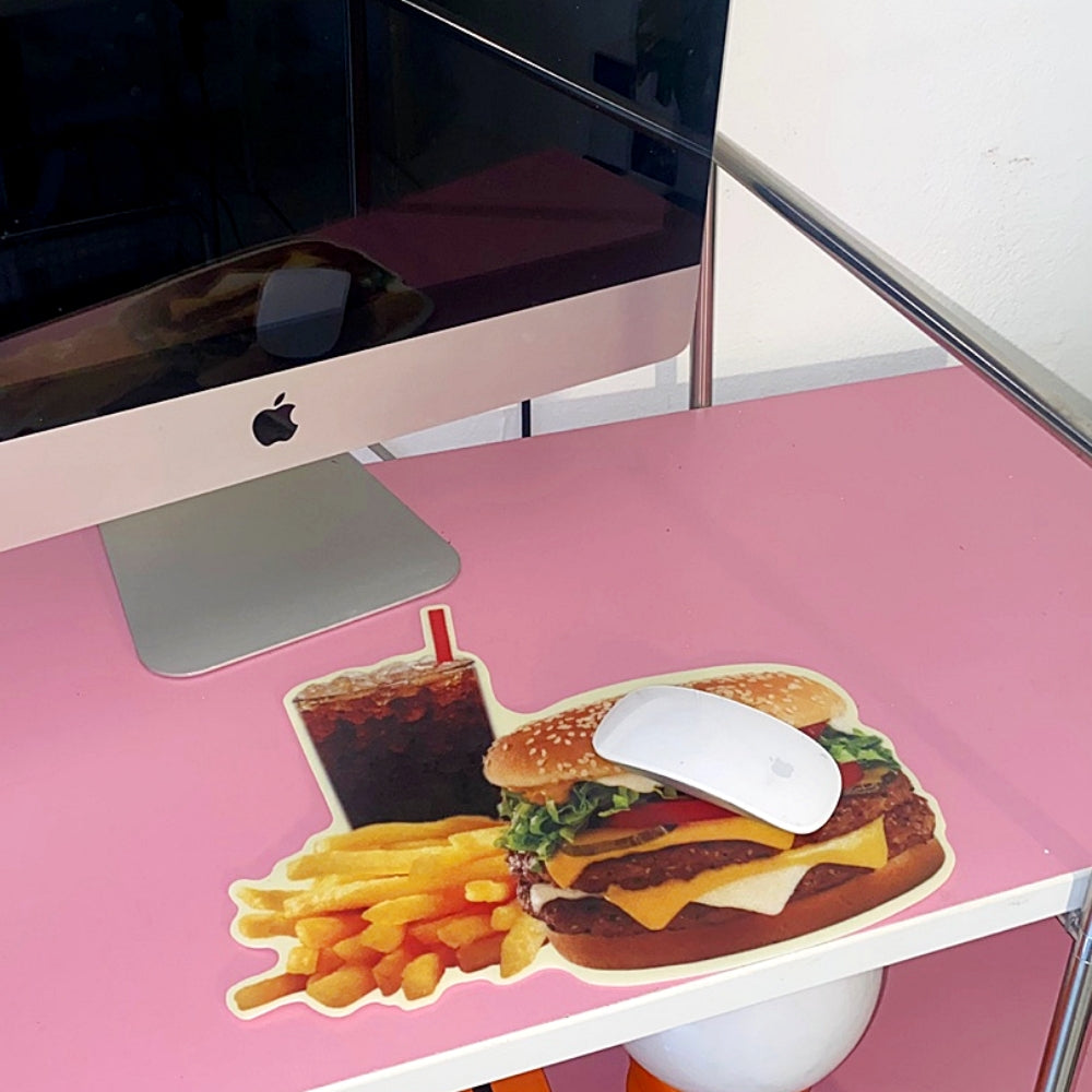 burger shop mouse pad