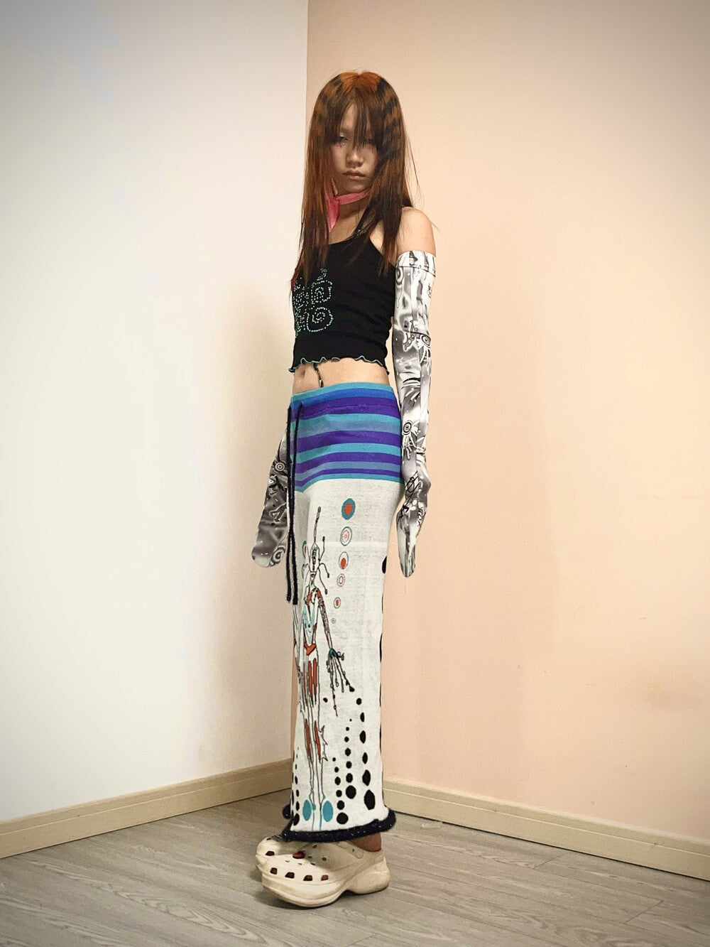 [Peace888butterfly] alien knitted pants - KIZIP 키집 - CAVA LIFE