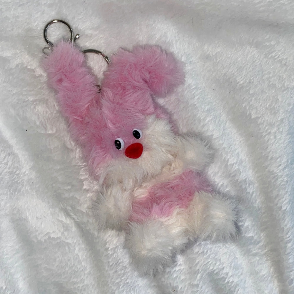 Pink rabbit key ring