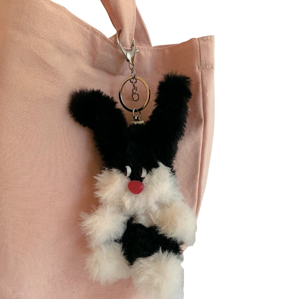 Black rabbit keyring