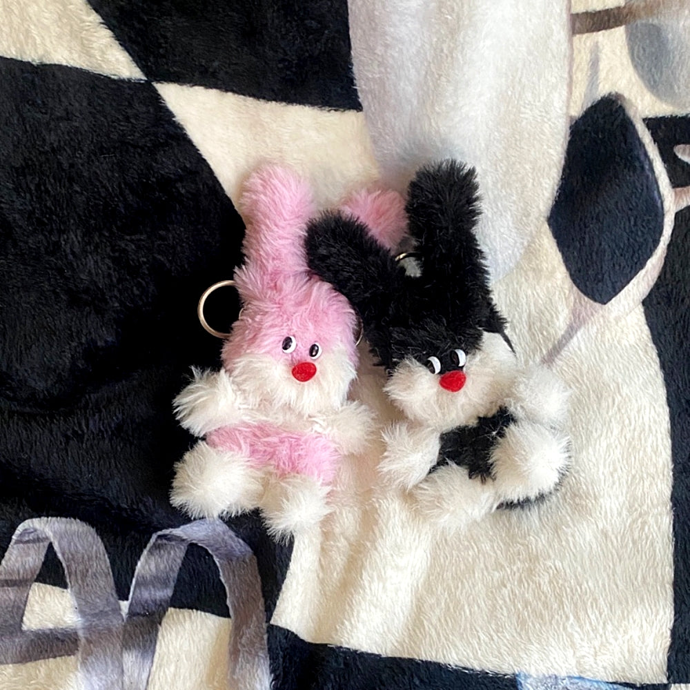 Black rabbit keyring