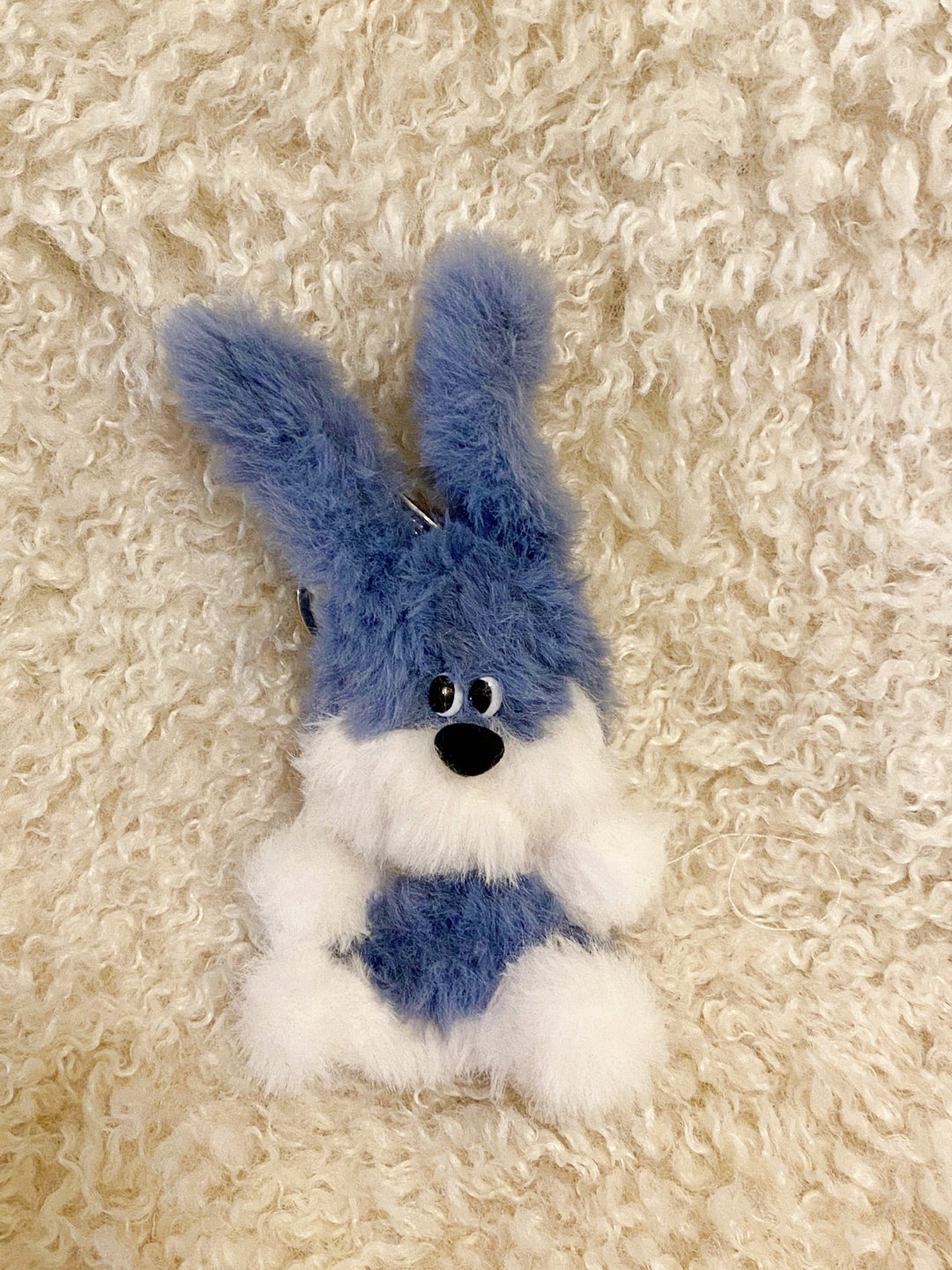 blue rabbit key ring