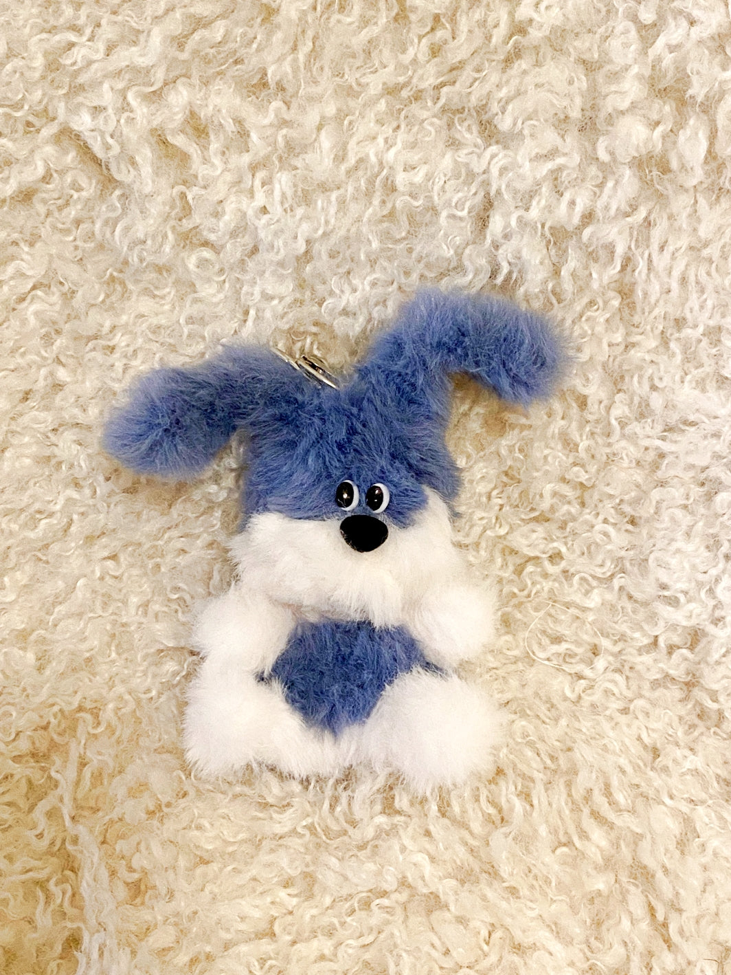 blue rabbit key ring