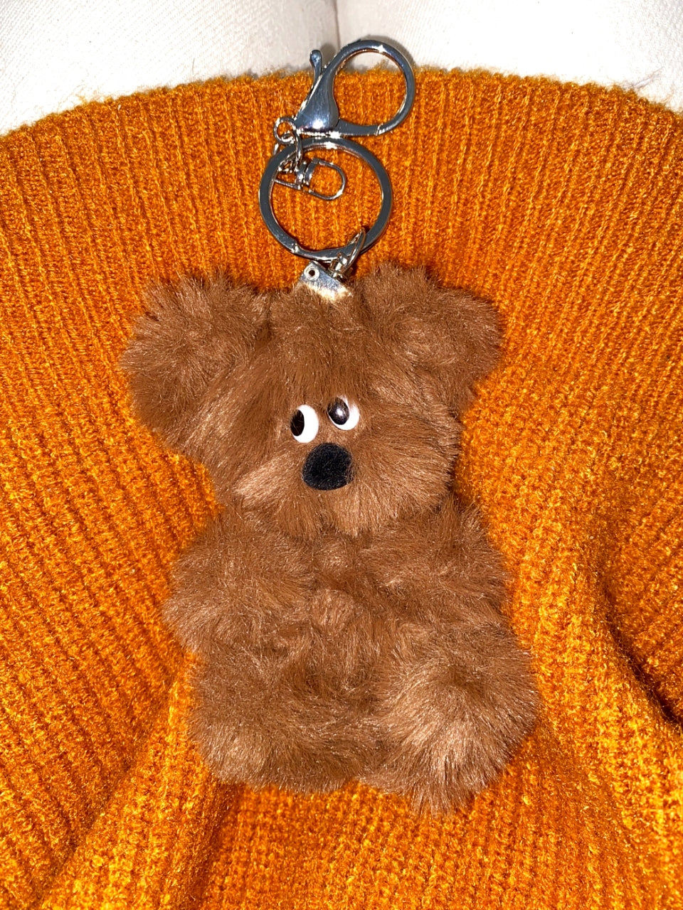 Teddy bear keyring