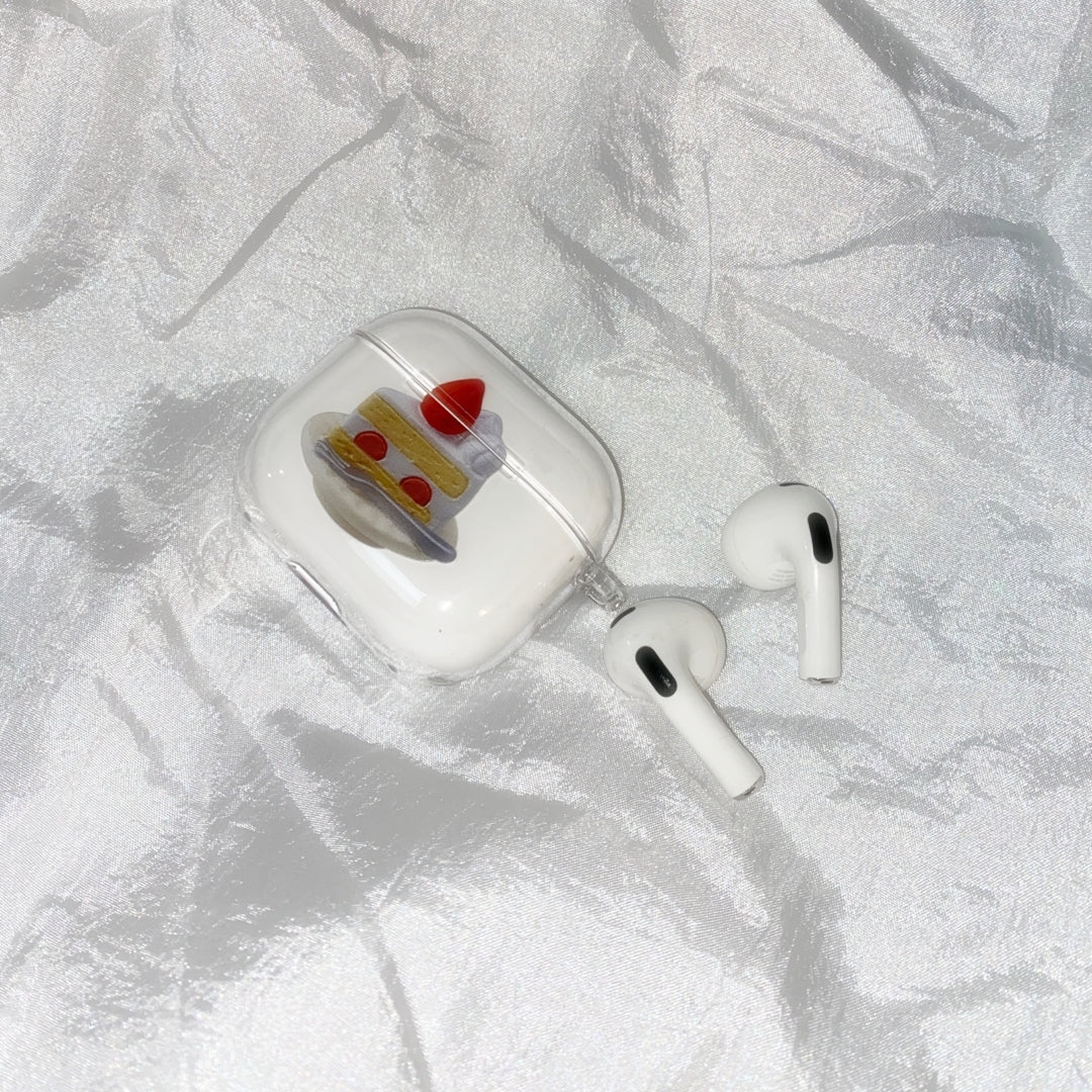 Strawberry cake airpods case