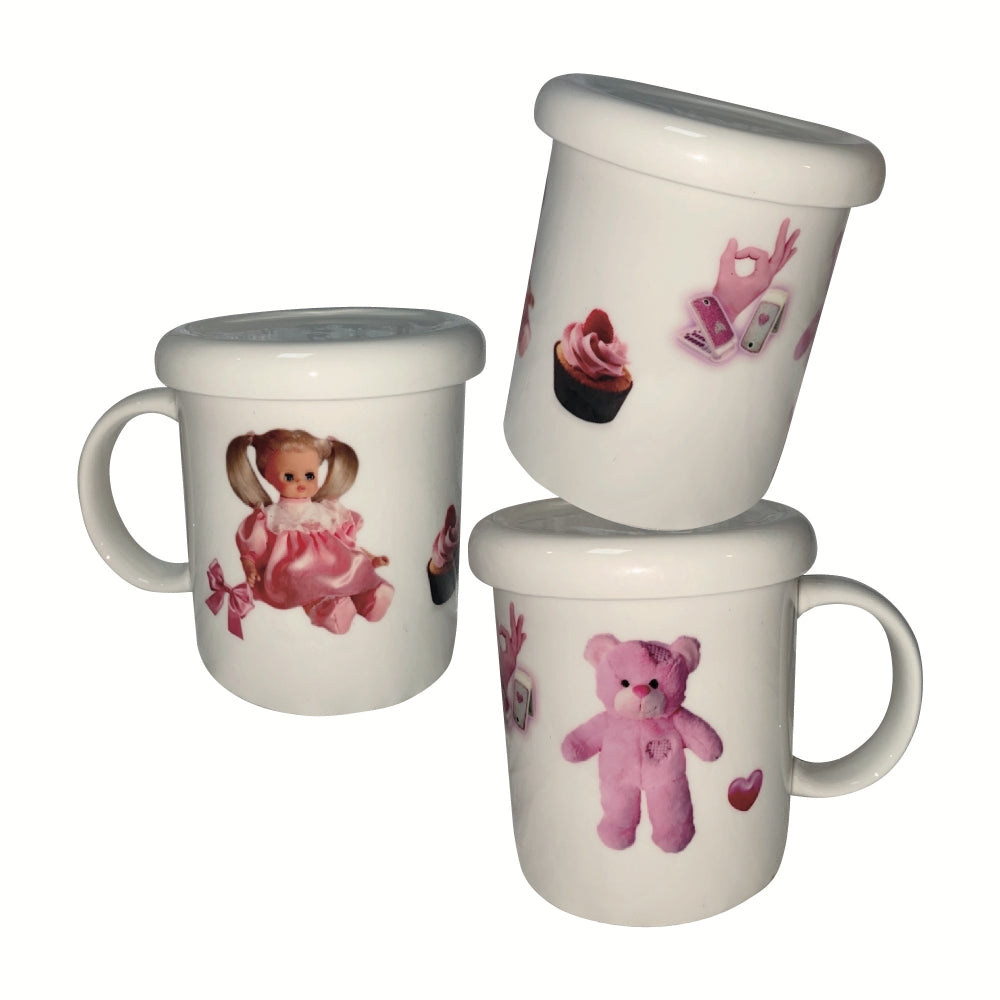 Pink mood simple mug