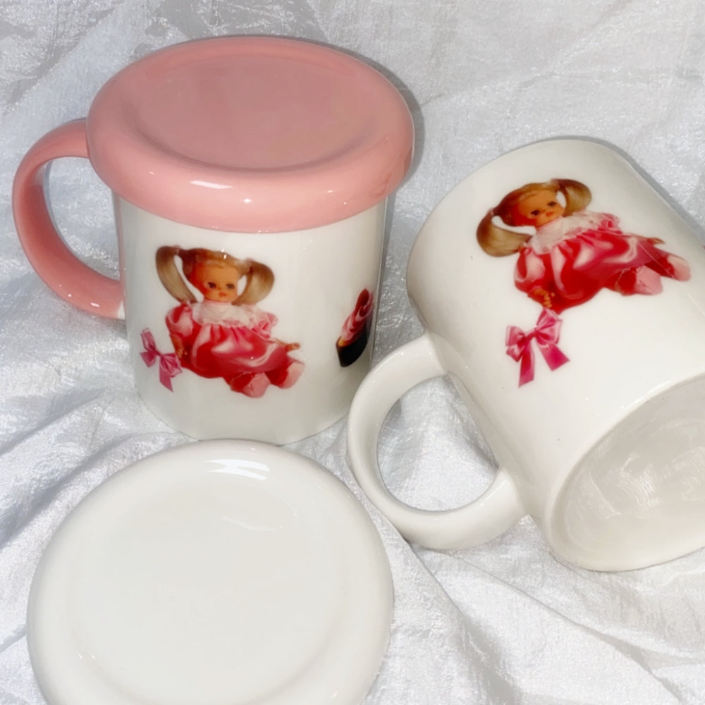 Pink mood simple mug