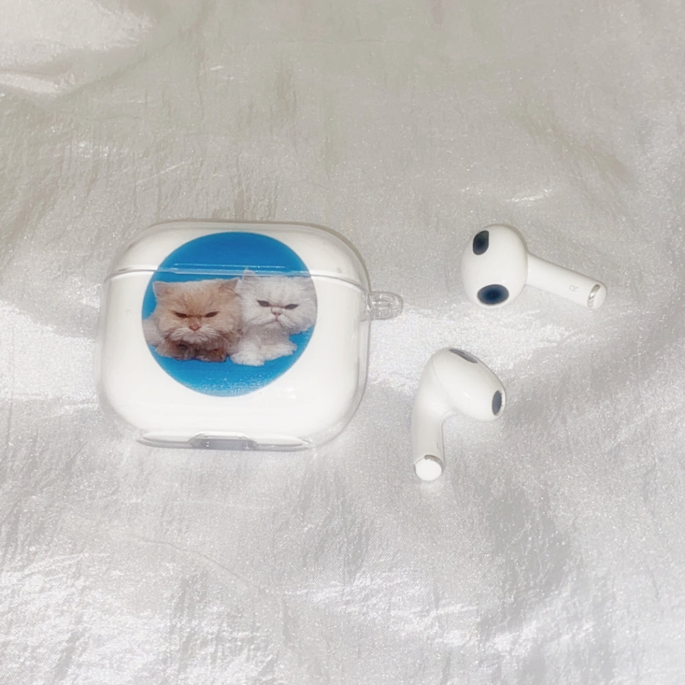 Circle cat airpods case