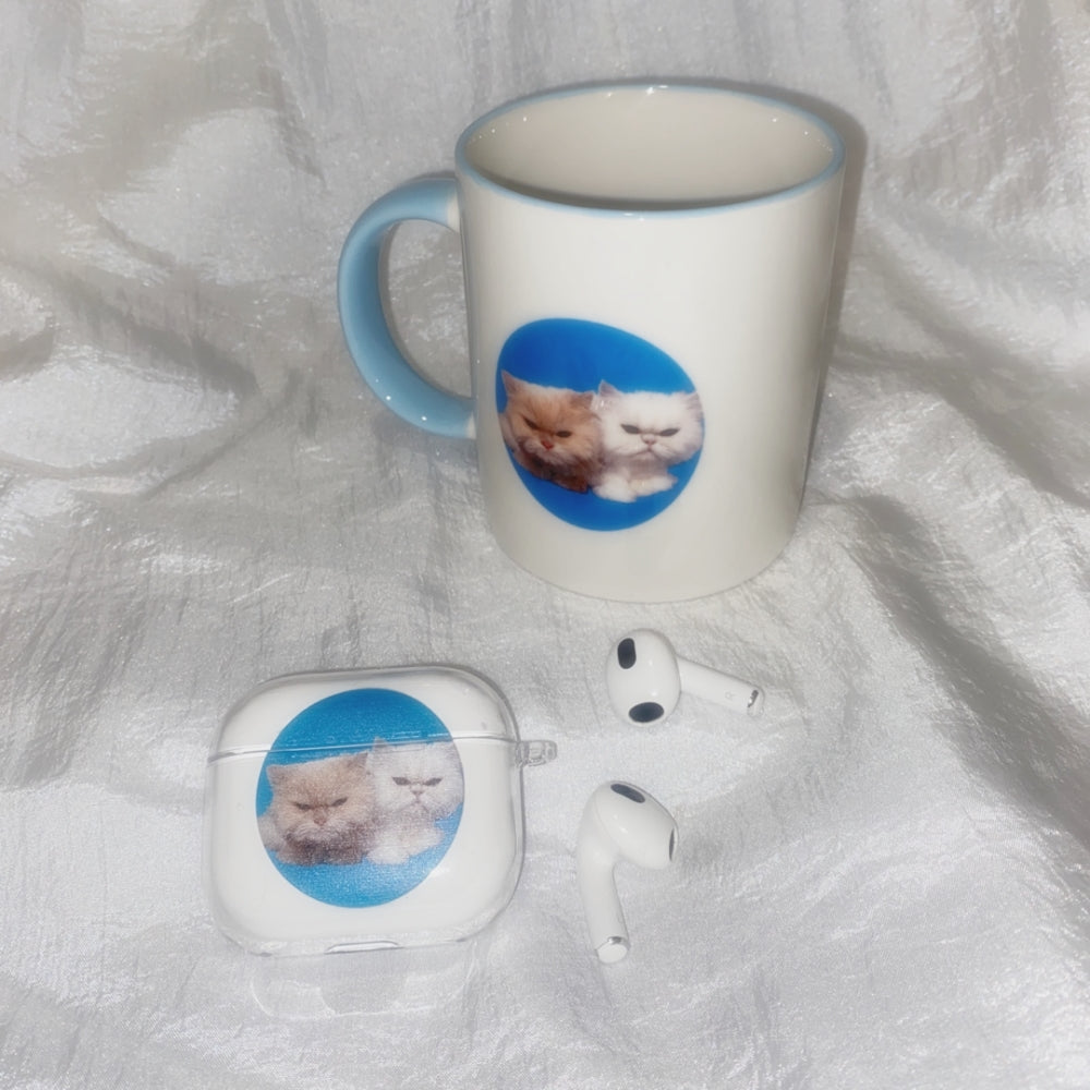 Circle cat airpods case