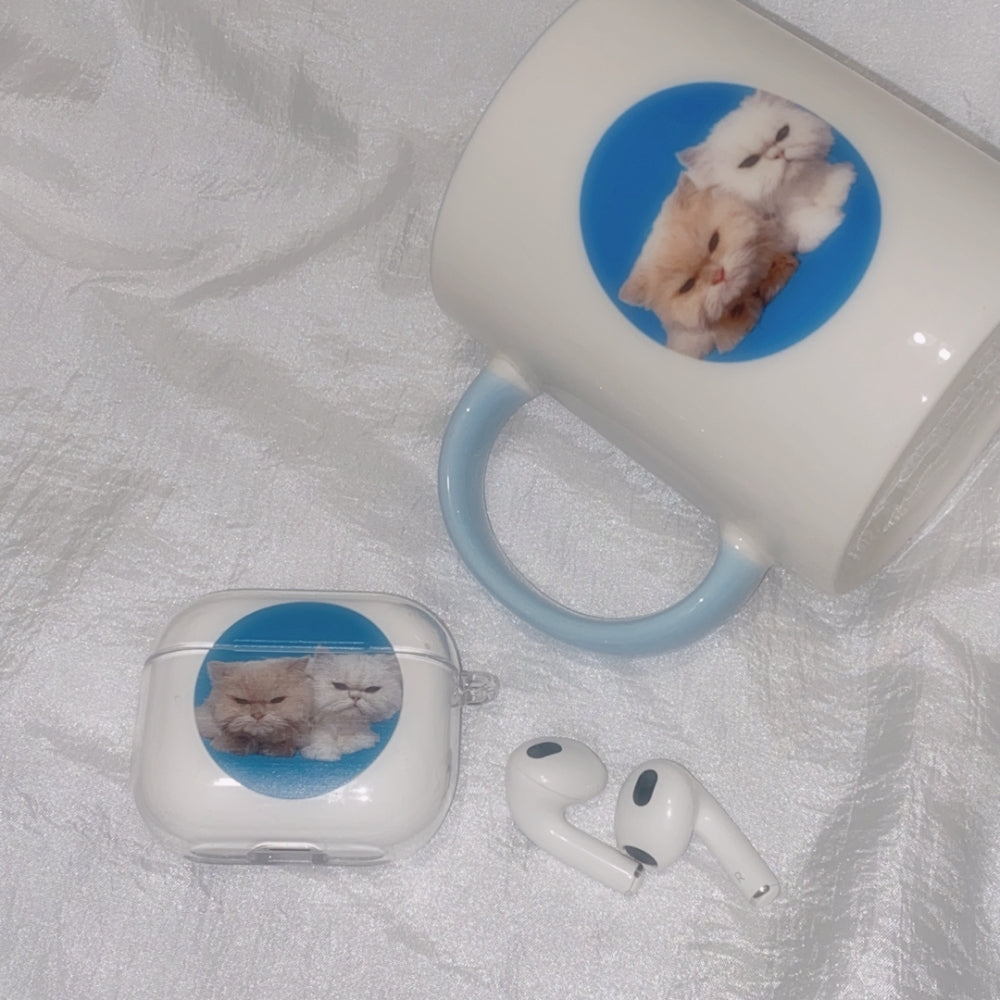 Circle cat airpods case