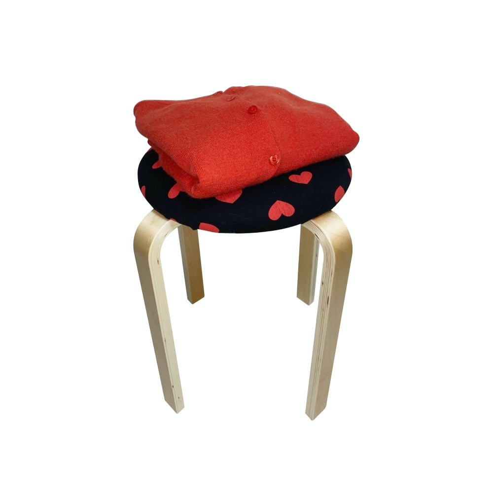 Love stool (black&red)
