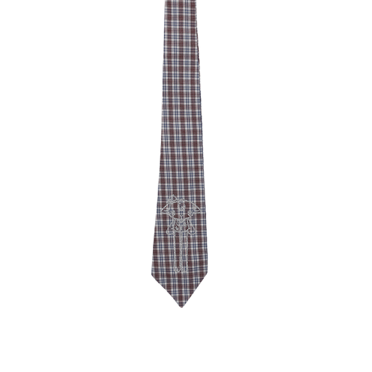 Kyoko Long Checkered Tie