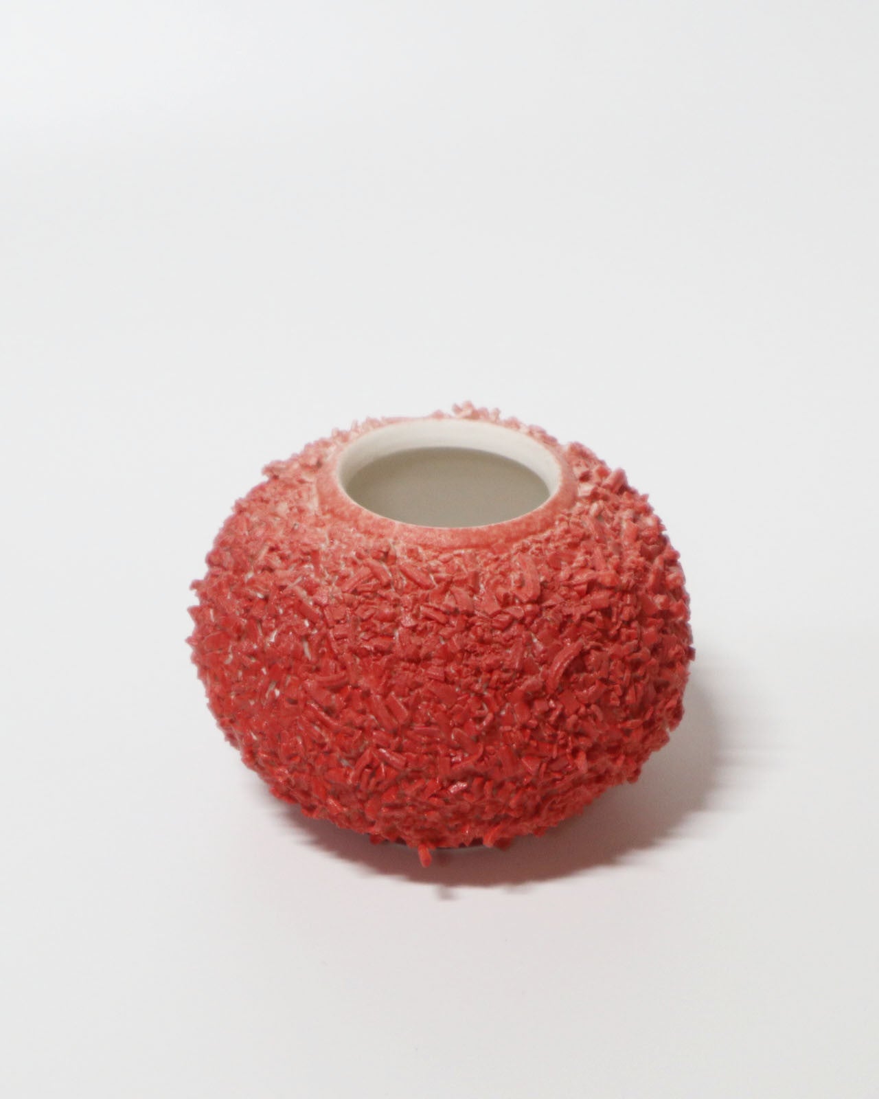 texture mini jar (coral red) - Shinyejiceramics 신예지 - CAVA LIFE