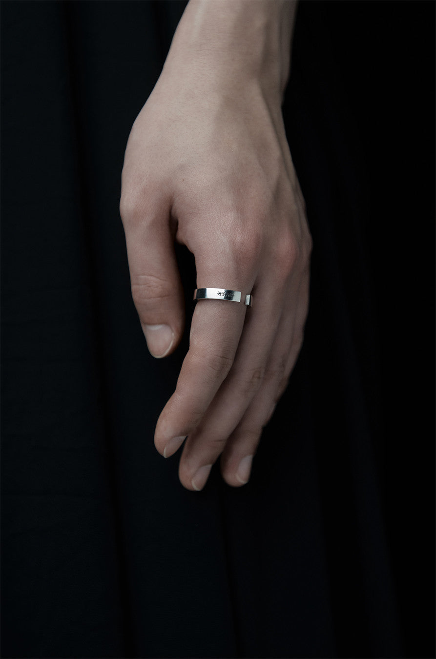 Bold line thick ring - OVERTHELINE 오버더라인 - CAVA LIFE