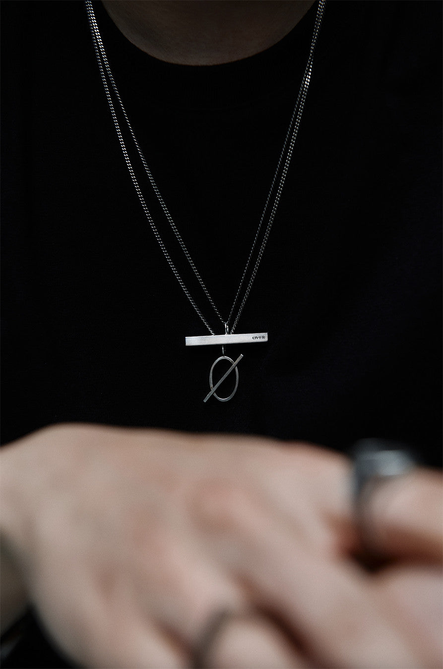 Bold line oval pendant - OVERTHELINE 오버더라인 - CAVA LIFE