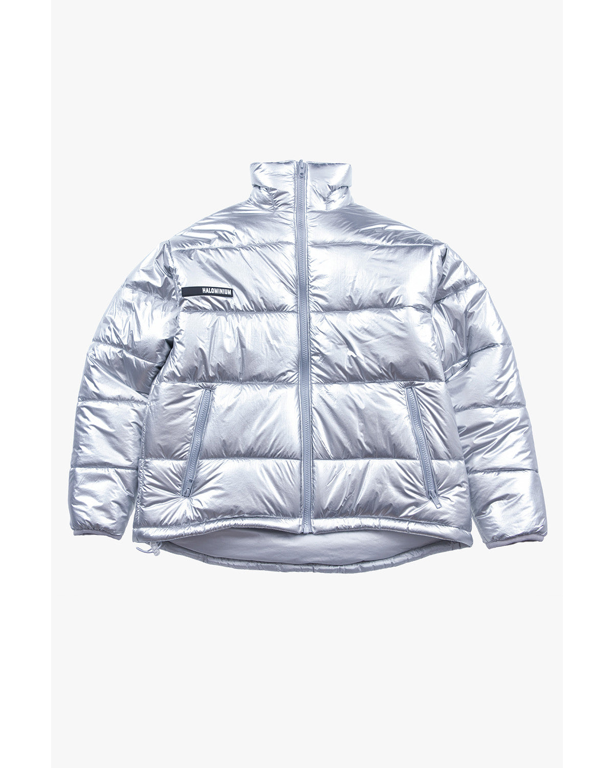 FOIL REVERSIBLE PADDING JACKET / SILVER