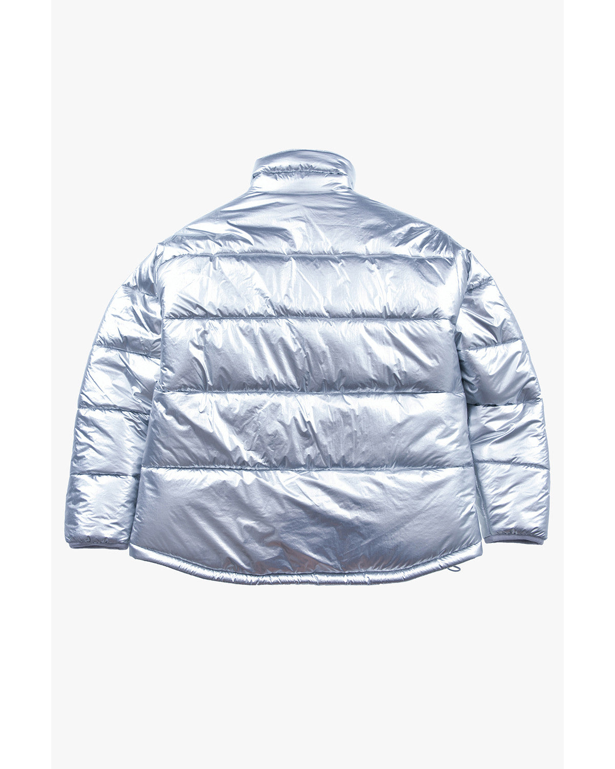 FOIL REVERSIBLE PADDING JACKET / SILVER